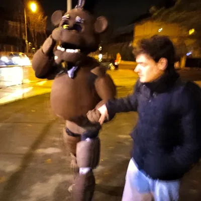 Bộ Cosplay Freddy Fazbear Full-Body Suit (FNaF) dạng mặc được