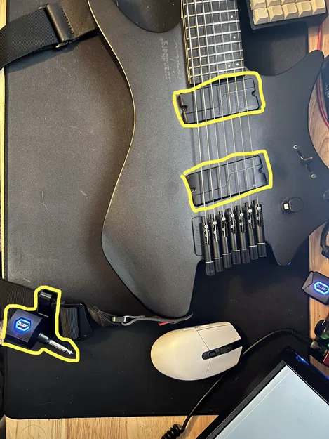 Kẹp gài dây đeo đàn cho Joyo JW-06 Wireless Transmitter - Image 3