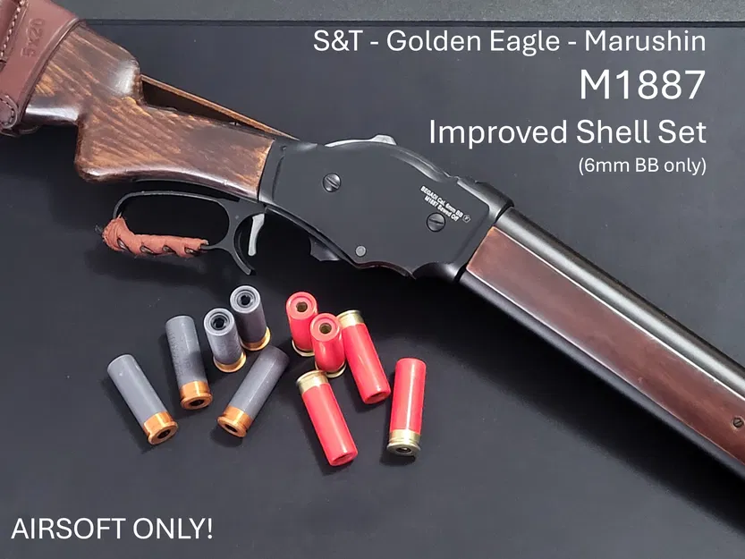 S&T/Golden Eagle/Marushin M1887 (6mm BB) – Bộ Shell Cải Tiến – Airsoft – Free - Image 1