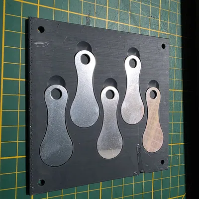 5x Đồ gá token xe đẩy mua sắm cho Faserlaser / Shopping cart token laser Jig