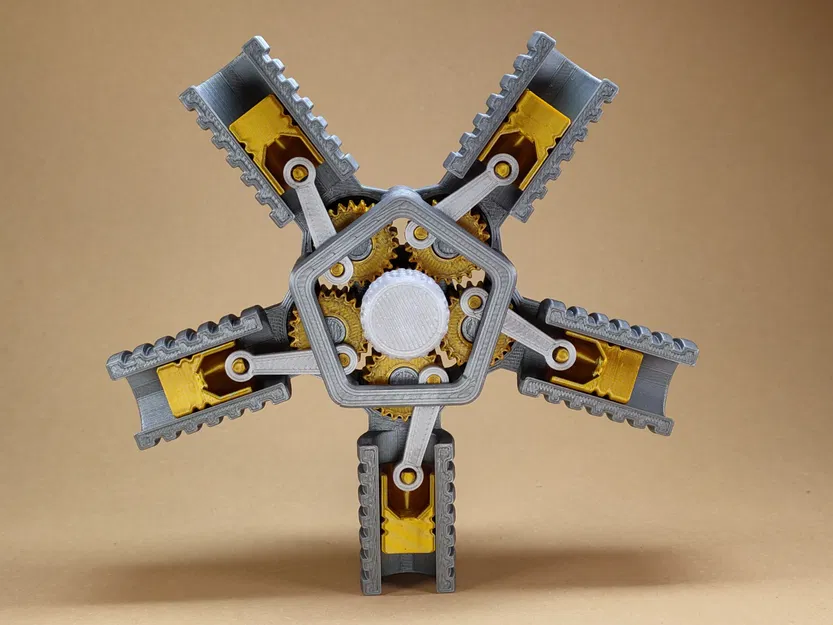 Engine Fidget – Đồ chơi fidget động cơ 5 piston - Image 1