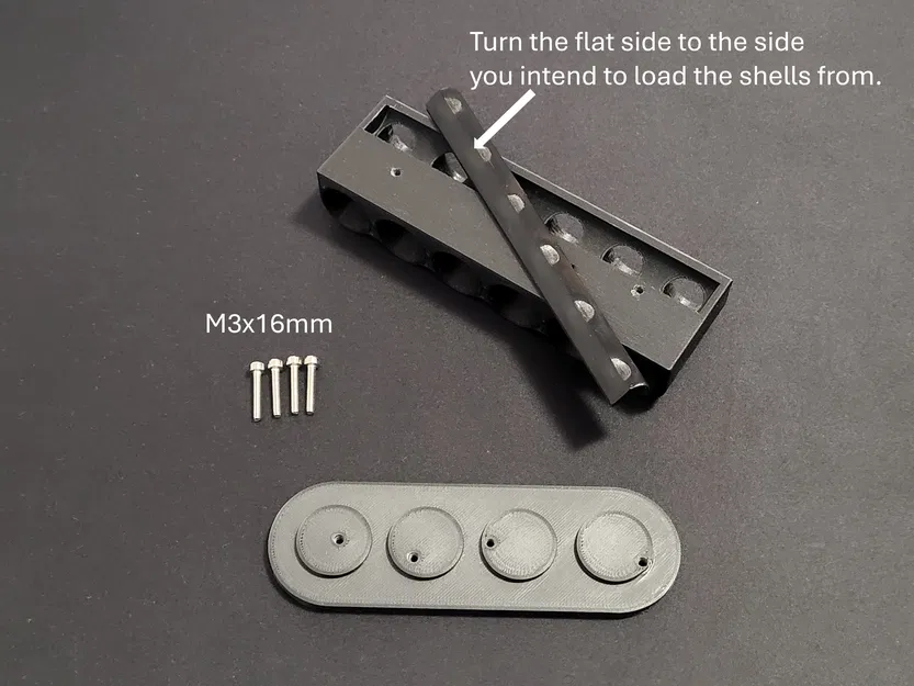 Maruzen M870/M1100 - Giá giữ shell cho báng gập trên (Top Folding Stock) - Free Download - Image 3