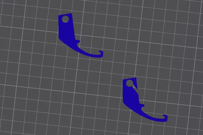 Bộ ngàm đỡ đèn cho Thule chariot (lights suports) - Image 3