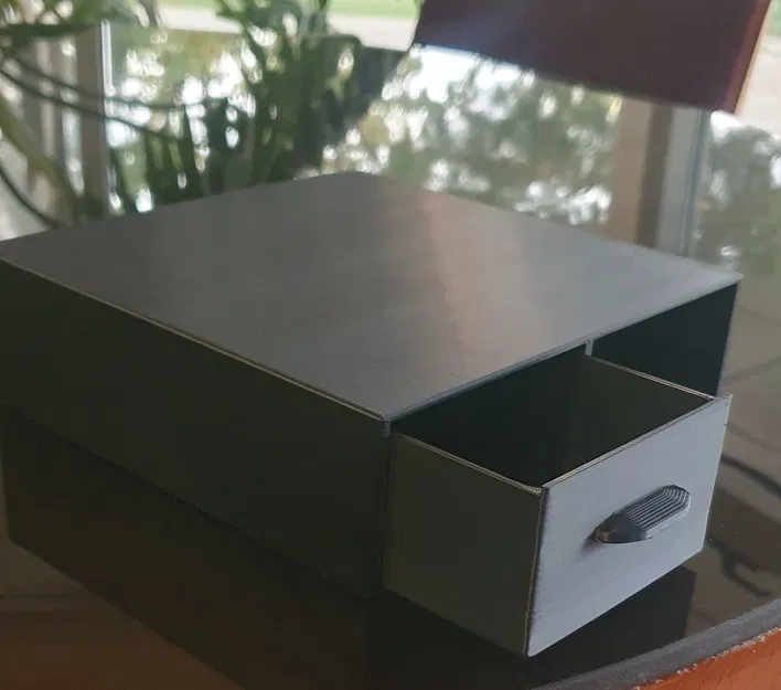 Hộp Kê Màn Hình 20x20x6cm Có 2 Ngăn Kéo - Image 1