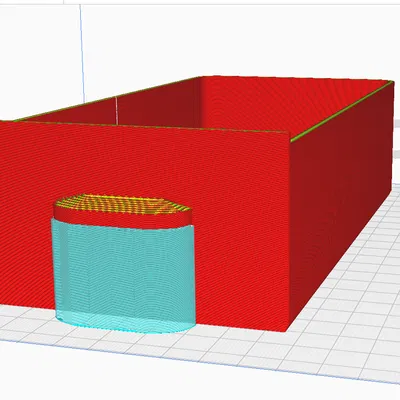 Hộp Kê Màn Hình 20x20x6cm Có 2 Ngăn Kéo