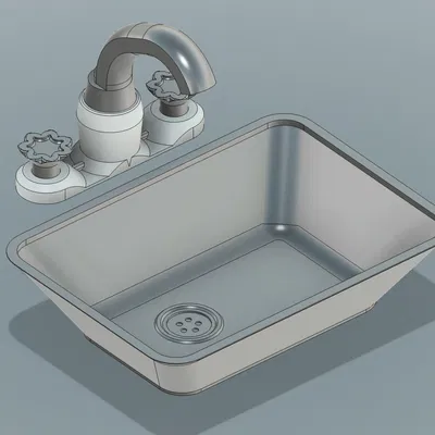 Vòi nước & Bồn rửa đồ chơi (Toy Faucet and Sink)