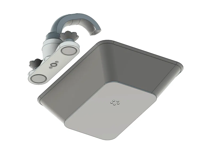 Vòi nước & Bồn rửa đồ chơi (Toy Faucet and Sink) - Image 4