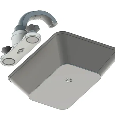 Vòi nước & Bồn rửa đồ chơi (Toy Faucet and Sink)