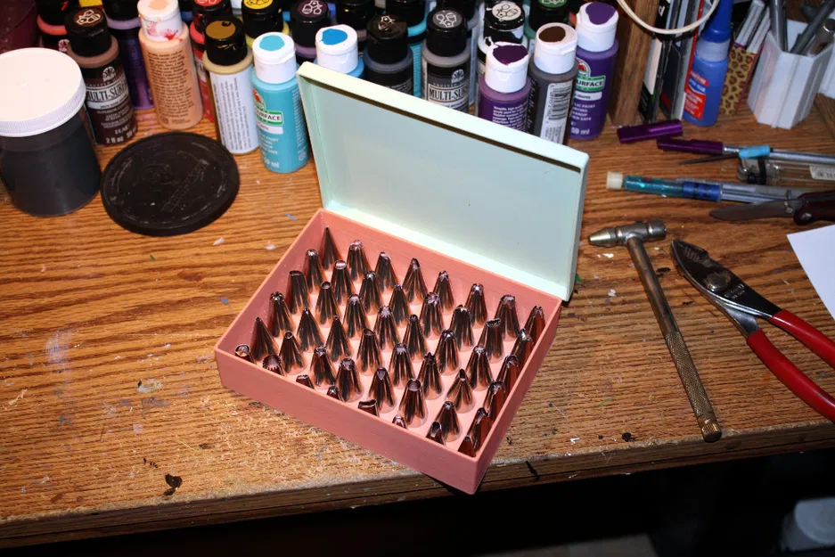 Hộp Organizer Đựng Đầu Bắt Kem Trang Trí Bánh (Piping Tip Organizer Case) - Image 2