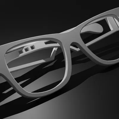 Kính mát Wayfarer (Wayfarer Sunglasses) in 3D bấm khớp