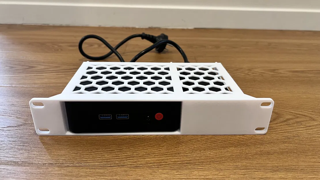 Ngàm gắn rack 10-inch cho Beelink EQ12 kèm PSU - Image 2