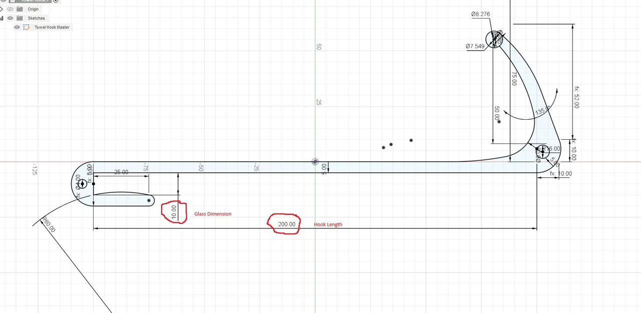 Parametric - Móc Treo Khăn Cho Kính Phòng Tắm: Shower Glass Towel Hook/Hanger - Image 4