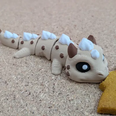 Cookie Dragon – Mô hình móc khóa rồng khớp nối (Articulated Keychain Figure)