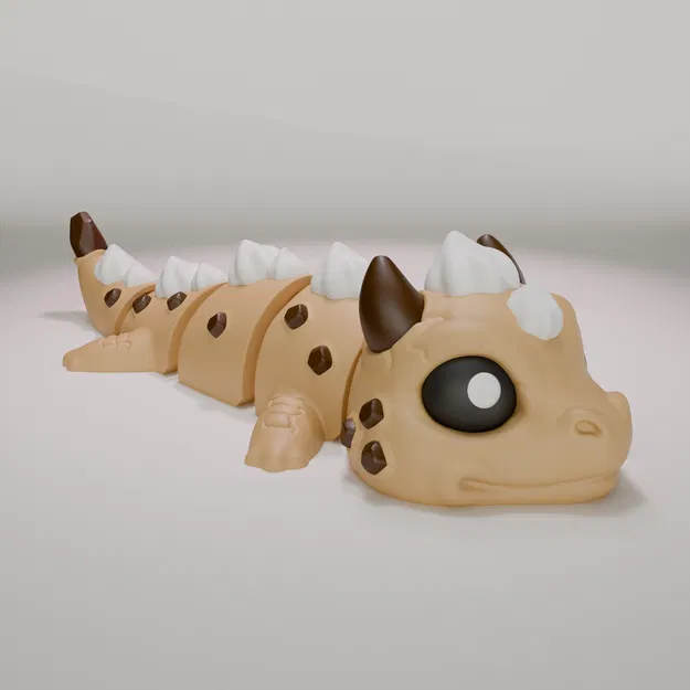 Cookie Dragon – Mô hình móc khóa rồng khớp nối (Articulated Keychain Figure) - Image 2