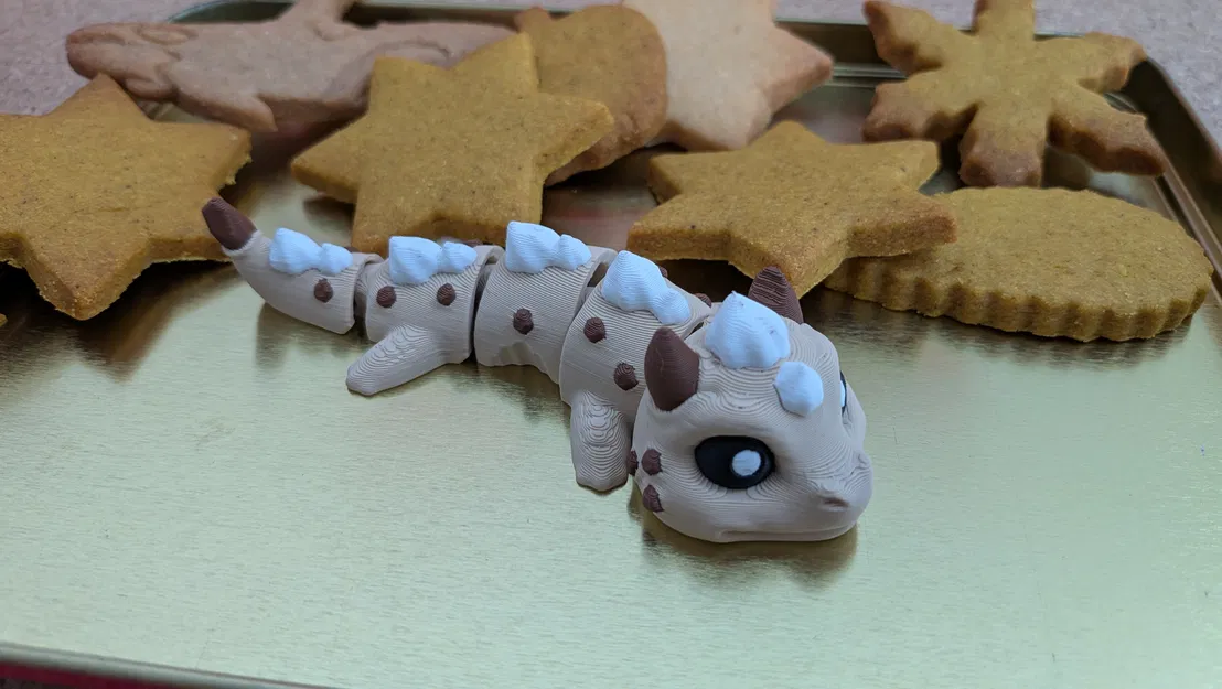 Cookie Dragon – Mô hình móc khóa rồng khớp nối (Articulated Keychain Figure) - Image 6