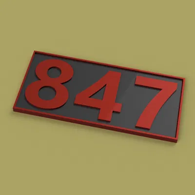 Bộ Số Bảng Số Nhà/Căn Hộ (House/Flat/Appartment Sign Number Set)