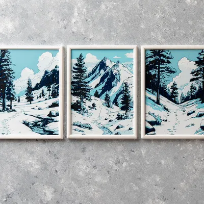 Tranh Treo Tường Winter Trails Wall Art