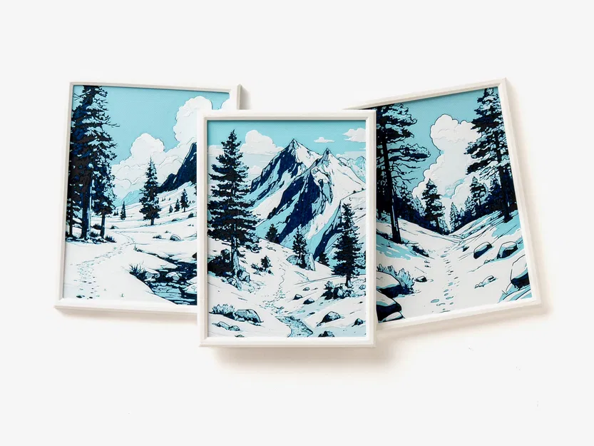 Tranh Treo Tường Winter Trails Wall Art - Image 3