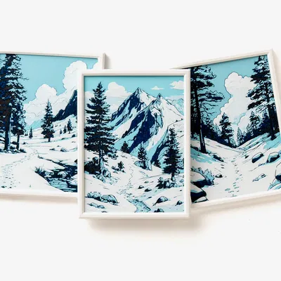 Tranh Treo Tường Winter Trails Wall Art