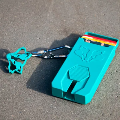 Mechanical Card & Coin Holder – Hộp đựng thẻ cơ khí kèm ngăn đựng xu