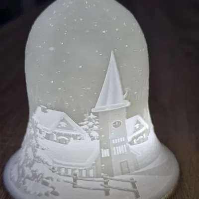 Chuông litophane Giáng Sinh