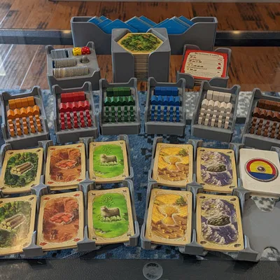 Insert cho Catan Base Game - Hỗ trợ mở rộng 5-6 người chơi