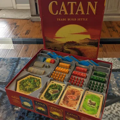 Insert cho Catan Base Game - Hỗ trợ mở rộng 5-6 người chơi