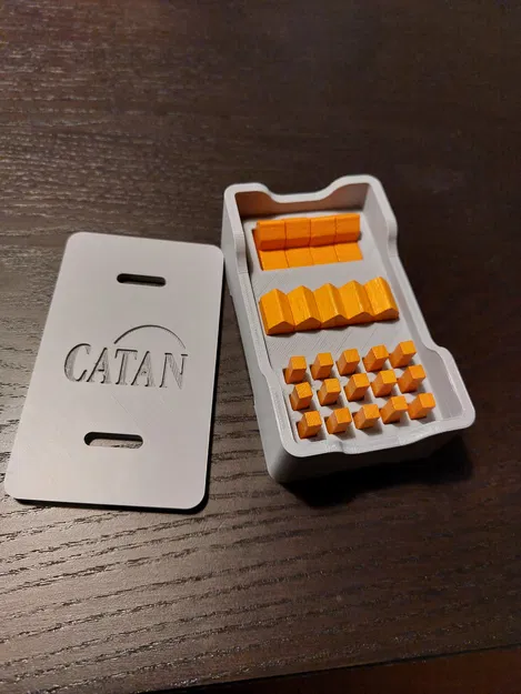Khay quân người chơi Catan có nắp, dùng cho quân lớn và nhỏ - Image 2
