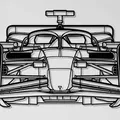 Tranh Treo Tường Đầu Xe F1 Ferrari SF-24 (2024) - Silhouette - Thumbnail 1