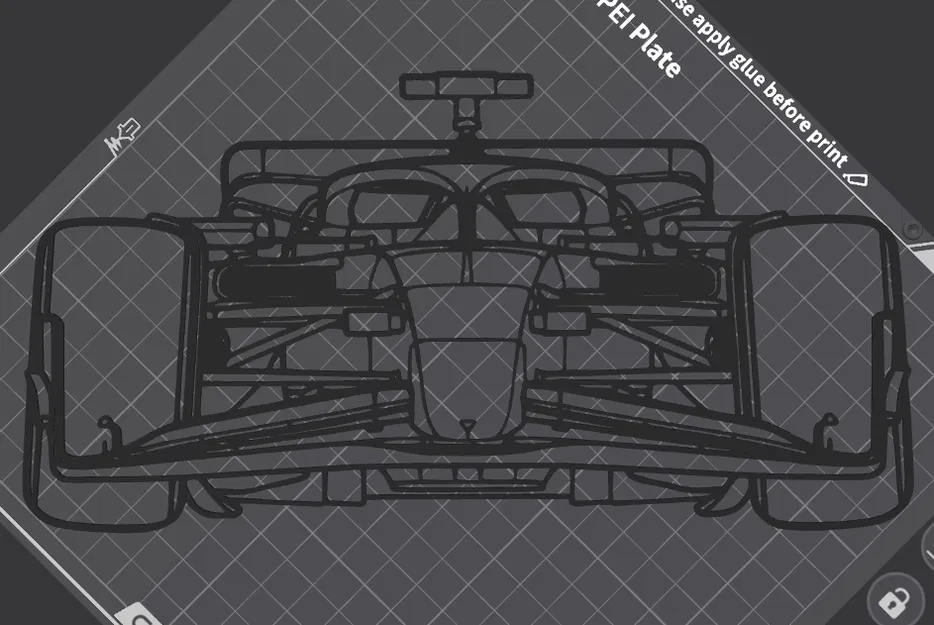 Tranh Treo Tường Đầu Xe F1 Ferrari SF-24 (2024) - Silhouette - Image 2