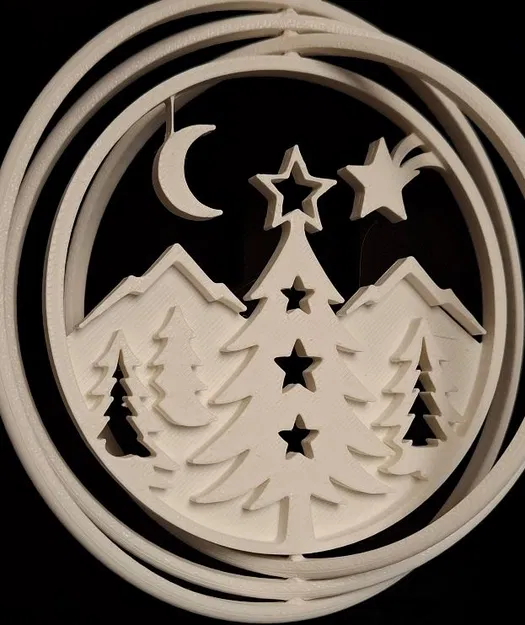 Mới: Winterland Christmas Tree Rotating Ornament 5 (bản 2025) - Image 1