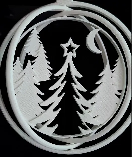 Mẫu Ornament Cây Thông Giáng Sinh Xoay Mới 2025 - Image 1