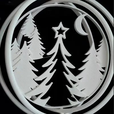 Mẫu Ornament Cây Thông Giáng Sinh Xoay Mới 2025