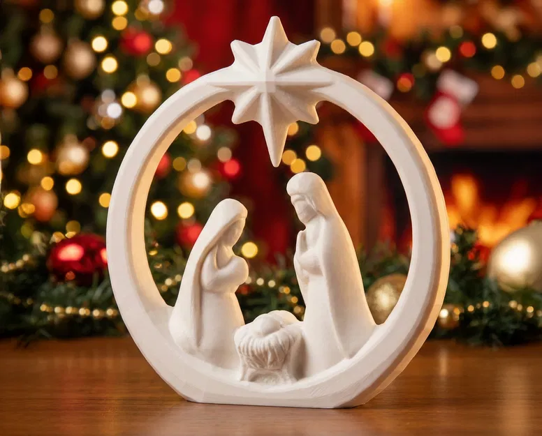 Divine Night – Tượng Điêu Khắc Giáng Sinh Hiện Đại - Image 1