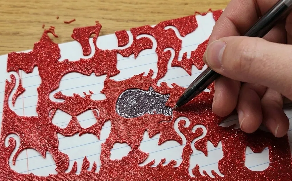 Cat Stencil – Thước stencil hình mèo - Image 1