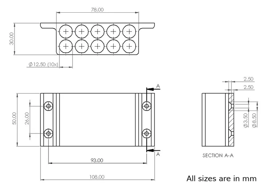 Giá/Kệ giữ que keo nến (Hot Glue Stick Holder) - Image 2
