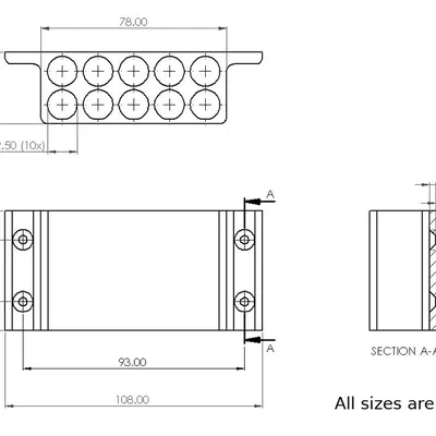 Giá/Kệ giữ que keo nến (Hot Glue Stick Holder)