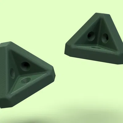 Góc Ke (Corner Bracket) 3 Lỗ Vít Có Lớp Che Gọn Gàng