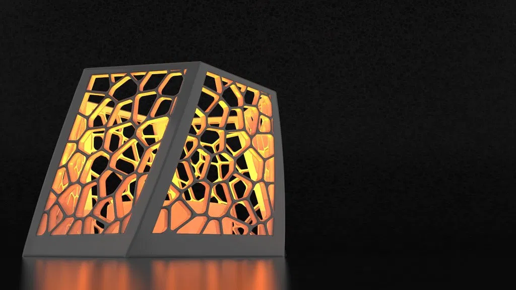 Đế nến Voronoi xoắn (Twisted Voronoi Candle Holder) - Image 3