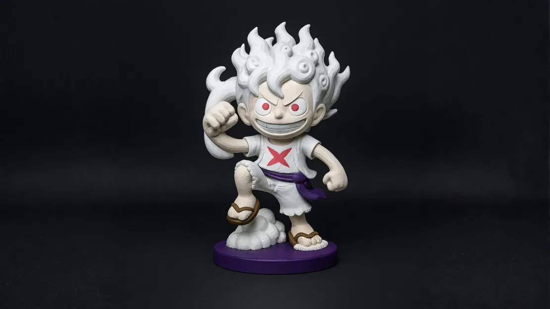 Monkey D. Luffy Gear 5 (One Piece) – Mô hình figurine stylized in 3D - Image 1