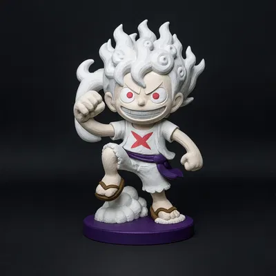 Monkey D. Luffy Gear 5 (One Piece) – Mô hình figurine stylized in 3D