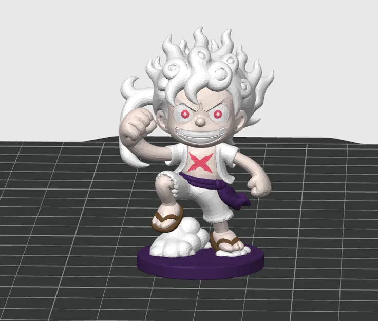 Monkey D. Luffy Gear 5 (One Piece) – Mô hình figurine stylized in 3D - Image 3