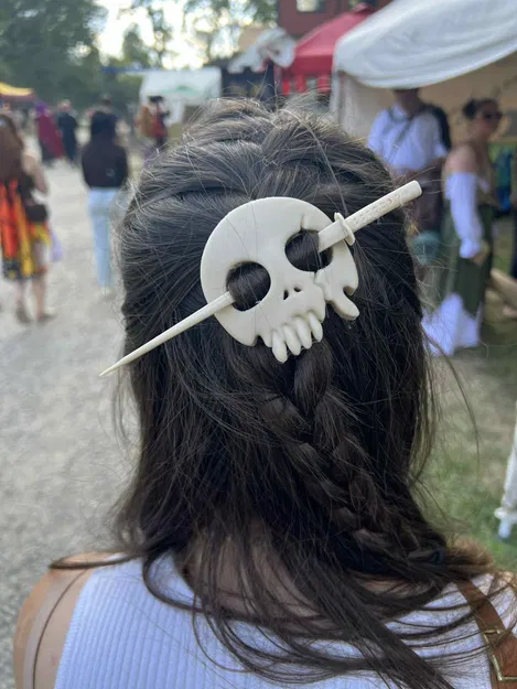 Kẹp tóc Đầu lâu & Kiếm (mặt nạ Nelliel, Bleach Anime) - Image 3