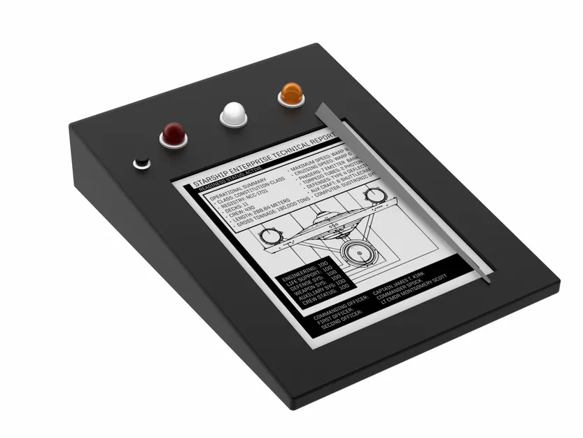 Star Trek: TOS PADD – Prop máy tính bảng TOS (chia 2 nửa/1 khối) - Image 1