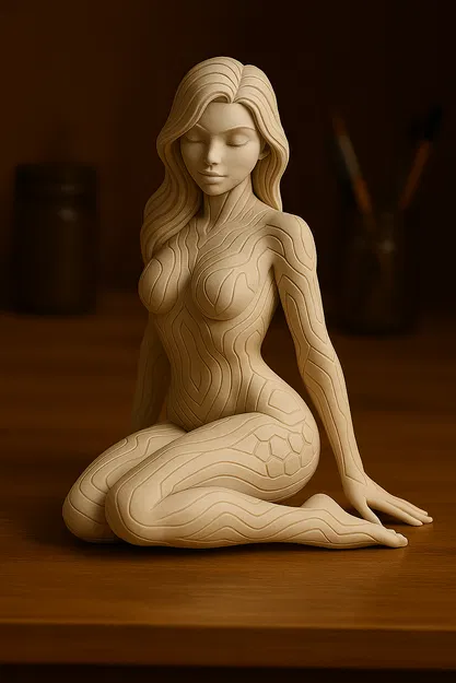 Tượng Nữ Trừu Tượng (Abstract Female Statue) - Image 1