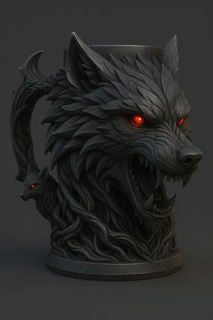 Wolf can holder – Giá đỡ lon hình sói - Image 1