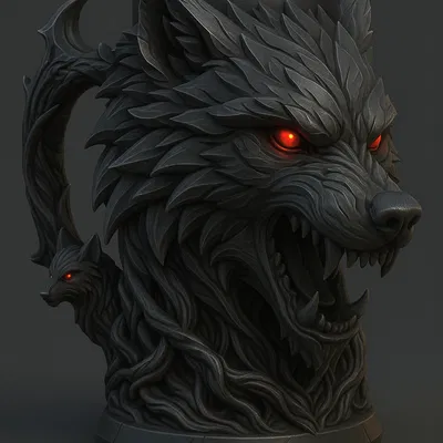 Wolf can holder – Giá đỡ lon hình sói