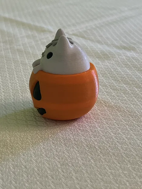 Trang trí bí ngô mèo Pusheen Halloween - Image 4