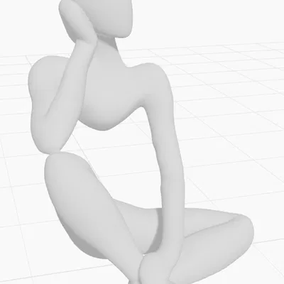 Bức Tượng Ngồi Đẹp