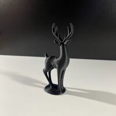 Sleek Deer – Tượng Hươu Tối Giản Hiện Đại